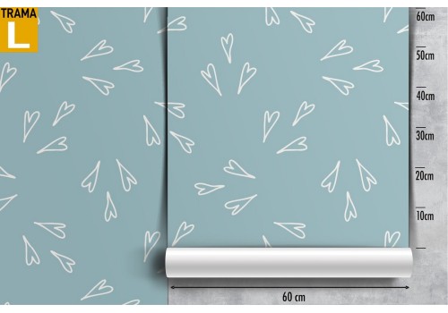 Wallpaper with stylized hearts modern pattern. 2