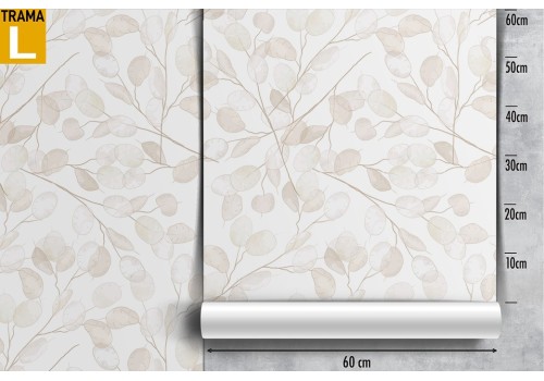 Wallpaper with refined nature leaves vintage design. 2