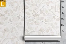 Wallpaper with refined nature leaves vintage design.