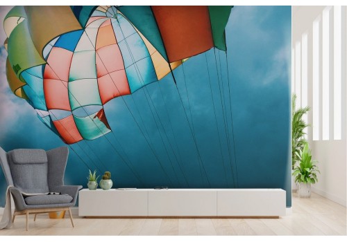 Carta da Parati fotografia paracadute nel cielo