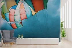 Carta da Parati fotografia paracadute nel cielo