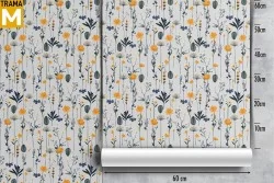 Stylized Nature Flowers Wallpaper