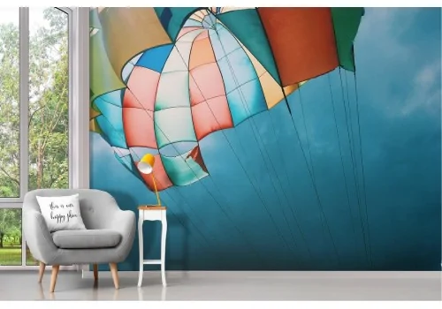 Wallpaper photograph parachute in the sky 2