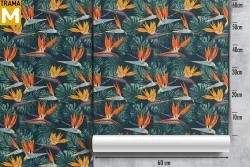 Carta da Parati Fiori Foglie Natura