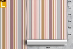 Carta da Parati decorazione righe rosa pattern.