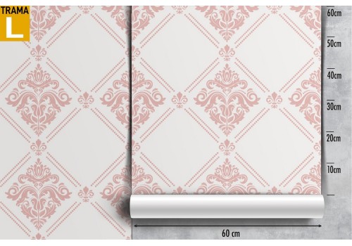 Damask geometric pattern vintage wallpaper. 2