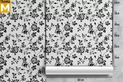 Carta da Parati Moderna Natura Stilizzata Fiori