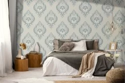 Vintage damask wallpaper decoration.