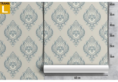 Vintage damask wallpaper decoration. 2