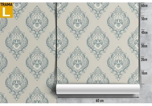 Vintage damask wallpaper decoration. 2