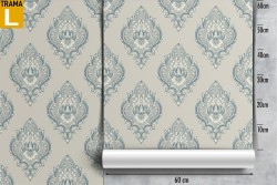 Vintage damask wallpaper decoration.