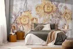 Vintage Nature Flowers Wallpaper
