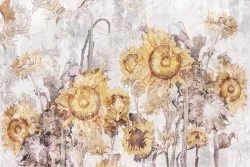 Wallpaper Design and Styles Flora and Fauna Flowers Nature Vintage