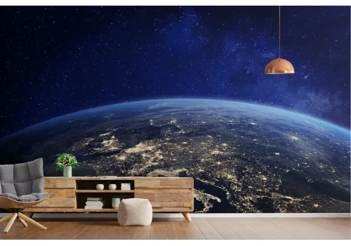 Carta da Parati Terra Europa dallo spazio