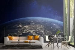 Wallpaper Earth Europe from space