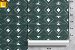 Vintage geometric art deco wallpaper.