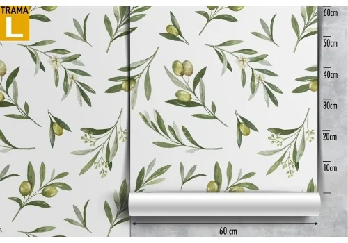 Olive leaves nature pattern wallpaper. 2