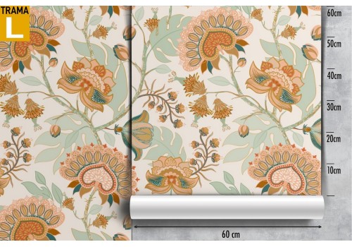 Vintage nature wallpaper pattern flowers. 2