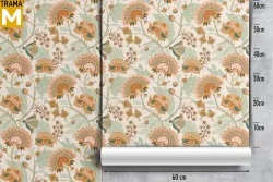 Vintage Nature Flowers Wallpaper