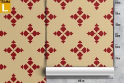 Vintage geometric symbols wallpaper decoration.
