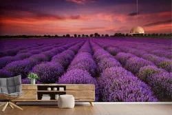 Carta da Parati Foglie e Fiori Giardini Prati e colline