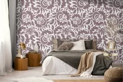 Vintage stylized flower wallpaper pattern.