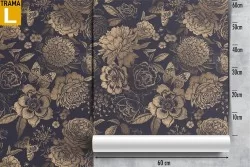 Carta da Parati fiori vintage pattern.