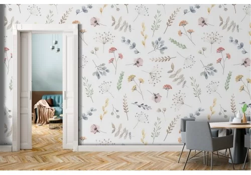 Carta da Parati fiori natura pattern.