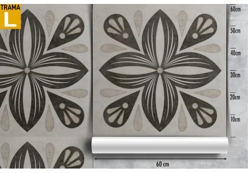 Wallpaper with vintage geometric tile decoration. 2