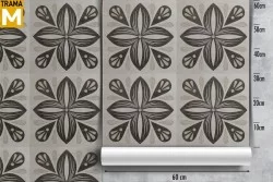 Geometric Vintage Tile Wallpaper