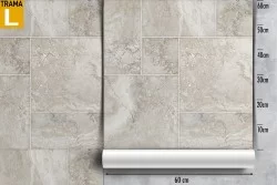 Grey marble tile wallpaper.
