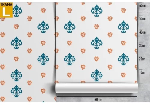 Carta da Parati damasco decorazione vintage. 2