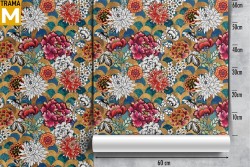 Carta da Parati Fiori Natura Vintage