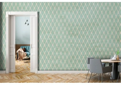 Geometric Wallpaper Stripes and Waves Vintage 2