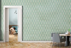 Geometric stripe wallpaper vintage design and wall stickers
