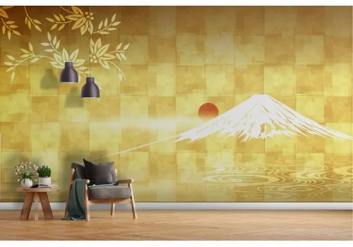 Abstract Gold Mountain Wallpaper 2