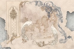 Carta da parati superficie intonaco animali e decori e adesivi murali