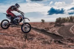 Motocross wallpaper mountain landscape and wall stickers