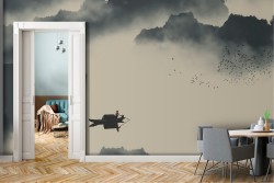 Abstract Wallpaper Paintings and Watercolors Eastern Zen Mountain