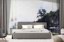 Wallpaper Paintings and Watercolors Tropical Beach and Sea