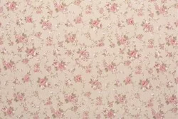 Carta da Parati fiori rosa decorazione vintage