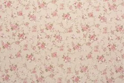 Pink flowers vintage decoration wallpaper
