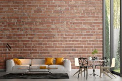 Terracotta brick texture wallpaper