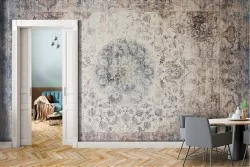 Carta da Parati decorazione vintage geometrie e fiori
