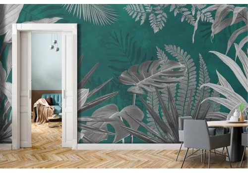 Carta da Parati Foglie Tropicale 2