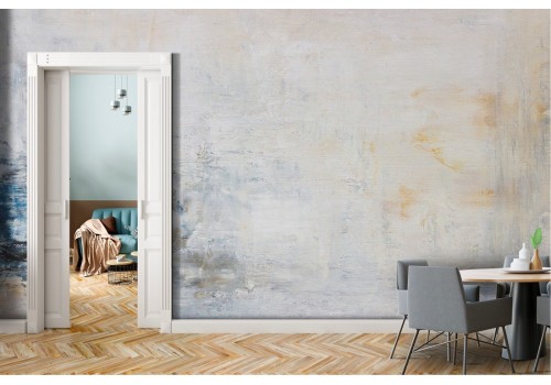 Industrial blue white cement surface wallpaper 2