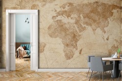 Vintage world map wallpaper planet map