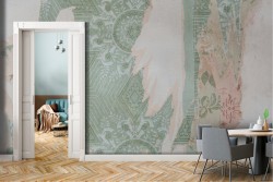 Vintage concrete wall wallpaper