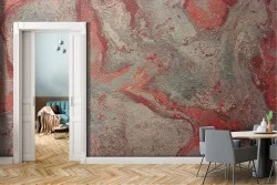 Red industrial concrete surface wallpaper