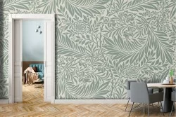 Tropical leaves stylized nature wallpaper